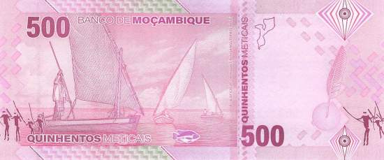 Mosambik p159a 500 Meticais 2024